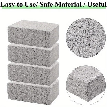 Grill Cleaning Brick Pumice Stone 10 x 6 x 2cm High-Pressure Sponge BBQ Grate Cleaner