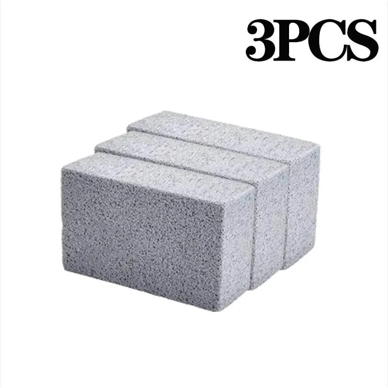 Grill Cleaning Brick Pumice Stone 10 x 6 x 2cm High-Pressure Sponge BBQ Grate Cleaner - 3PCS