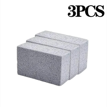 Grill Cleaning Brick Pumice Stone 10 x 6 x 2cm High-Pressure Sponge BBQ Grate Cleaner - 3PCS