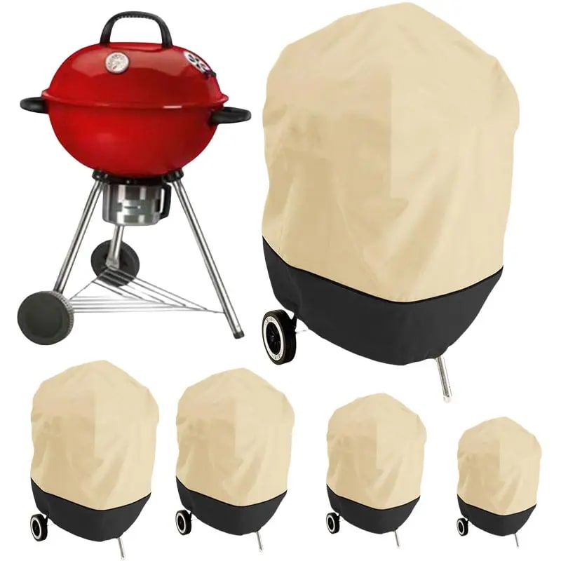 210D Oxford Cloth BBQ Cover, Waterproof Outdoor Barbecue Cover, 5 Sizes