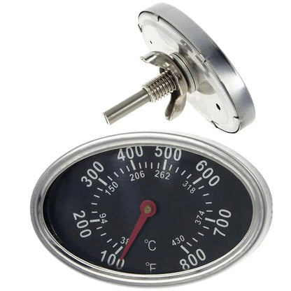 Replacement Grill Temperature Gauge Metal Barbecue Thermometer 74 x 47 mm
