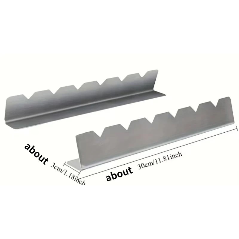 BBQ Skewer Holder Rack, Stainless Steel, About 30cm