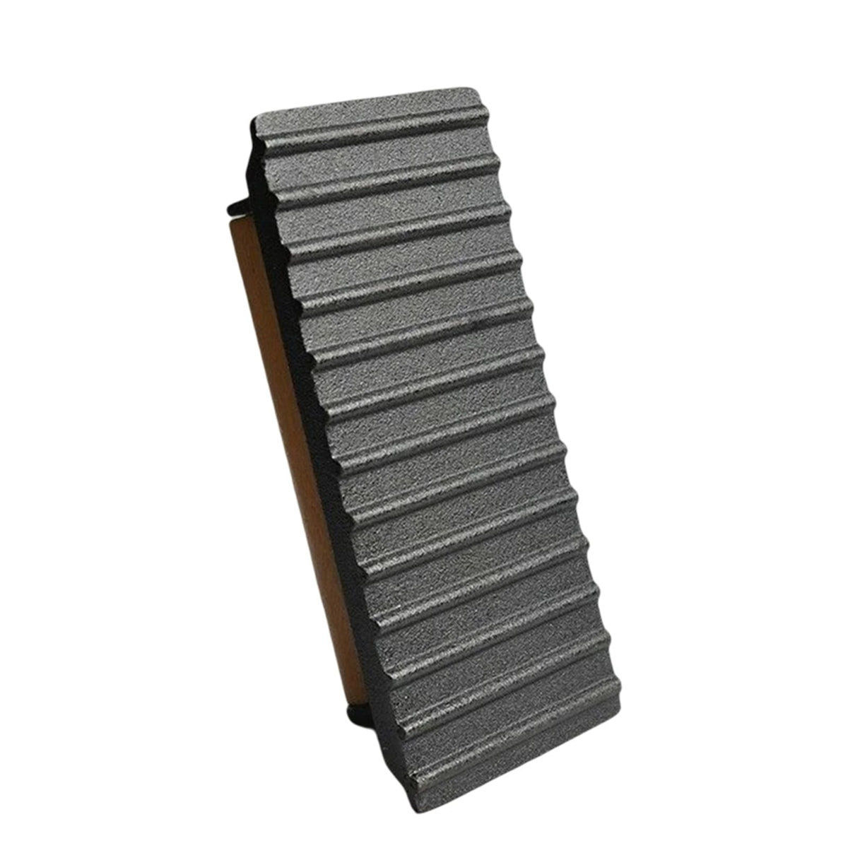Rectangular Cast Iron BBQ Meat Press with Handle, 20 x 10.5 cm - Strip
