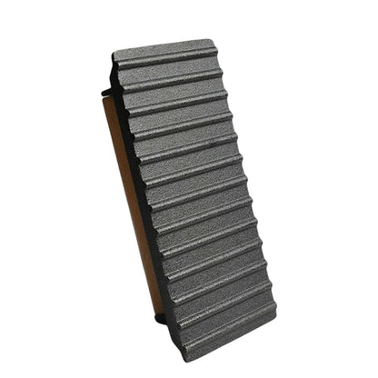 Rectangular Cast Iron BBQ Meat Press with Handle, 20 x 10.5 cm - Strip