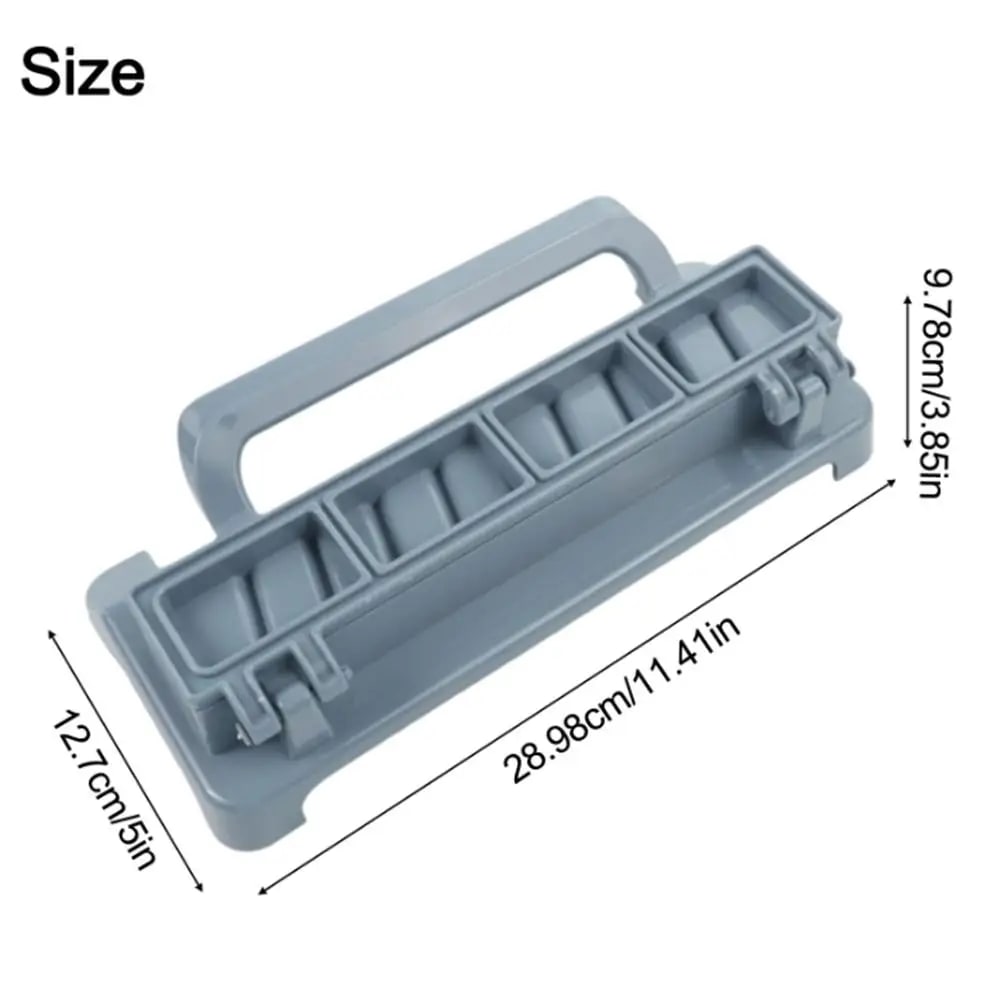 Manual Kebab Maker Press, Plastic Grilled Meat Skewer Shaper, Grey and White, 2 Piece
