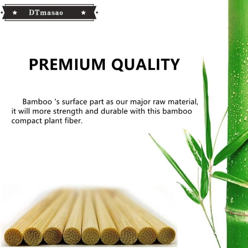 Disposable Bamboo Skewers, 100 Pack, 15-30cm Sizes for BBQ, Fruit and Snacks