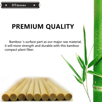 Disposable Bamboo Skewers, 100 Pack, 15-30cm Sizes for BBQ, Fruit and Snacks