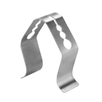 Barbecue Thermometer Probe Clip, Stainless Steel 3-Hole Holder, Silver, 40mm