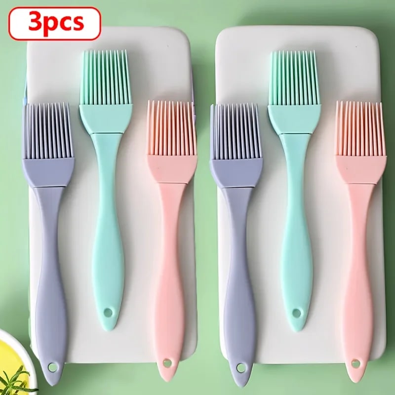 Silicone BBQ Basting Brush, 16.5cm, 1 or 3 Pack