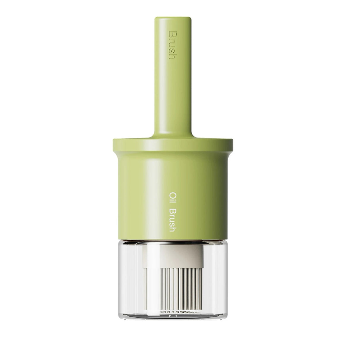 2-in-1 300ml Glass Oil Dispenser Bottle with Brush for BBQ and Baking - Green