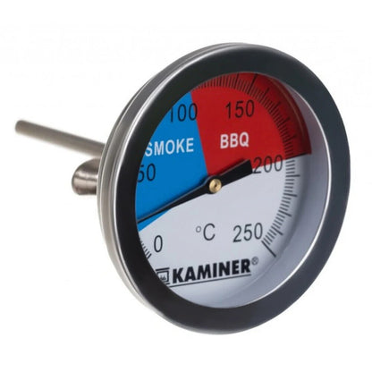 Stainless Steel BBQ Grill Thermometer with Probe, 0-250°C