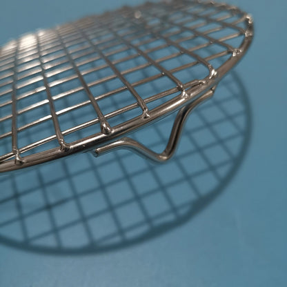 Round 304 Stainless Steel BBQ Grill Mesh Grid with 20mm Feet, Multiple Diameters