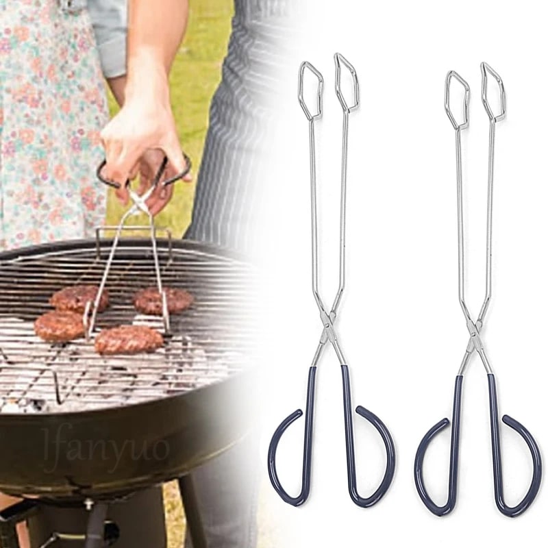 Stainless Steel BBQ Tongs for Meat, Vegetables and Charcoal, S-01 to L-02