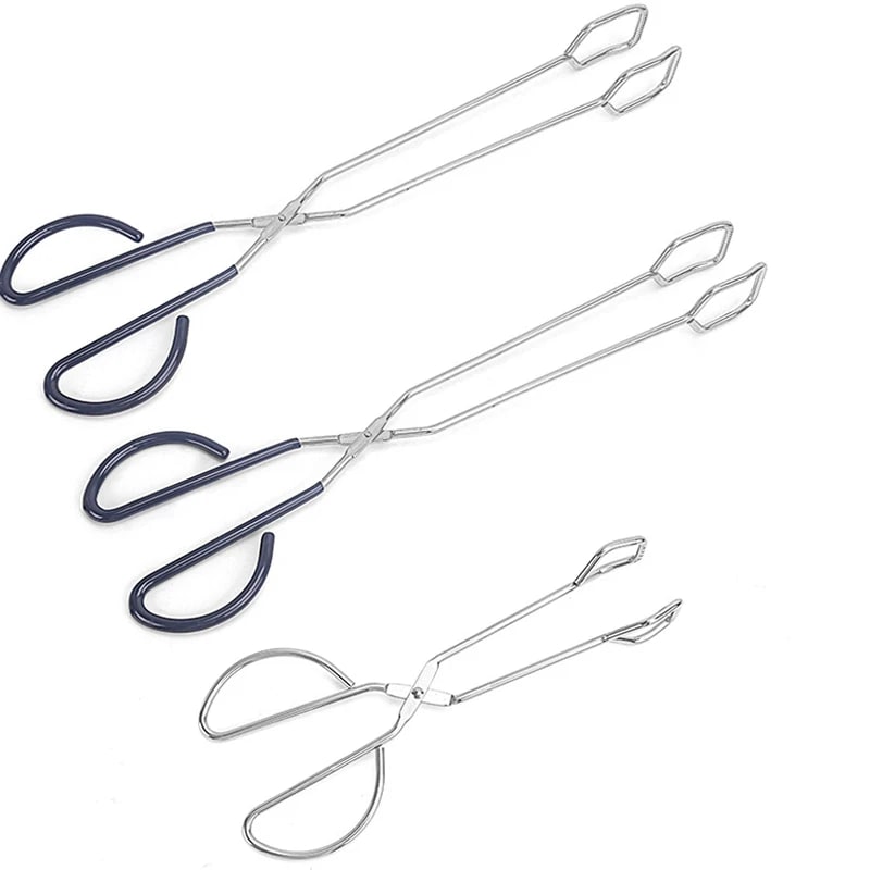 Stainless Steel BBQ Tongs for Meat, Vegetables and Charcoal, S-01 to L-02