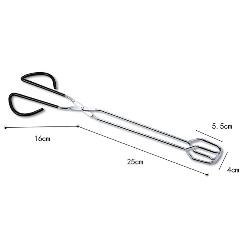 Stainless Steel BBQ Tongs for Meat, Vegetables and Charcoal, S-01 to L-02