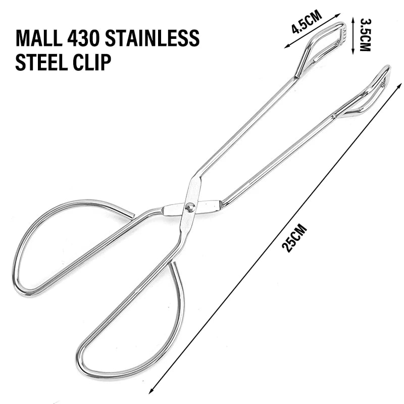 Stainless Steel BBQ Tongs for Meat, Vegetables and Charcoal, S-01 to L-02 - S-01