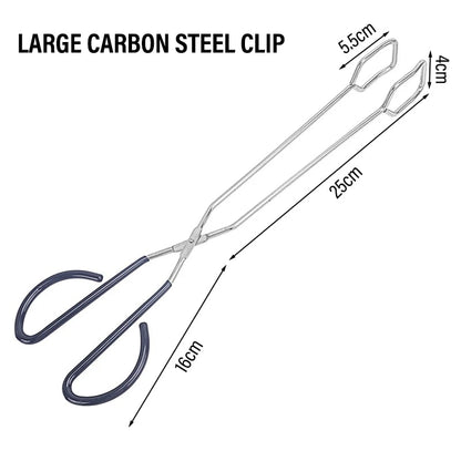 Stainless Steel BBQ Tongs for Meat, Vegetables and Charcoal, S-01 to L-02 - L-02