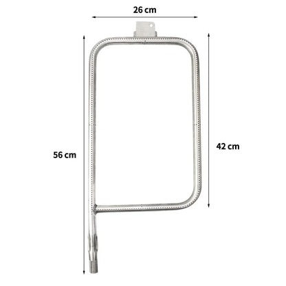 Curved 304 Stainless Steel Burner for Weber Q300, Q320, Q3000 & Q3200 Gas Grills