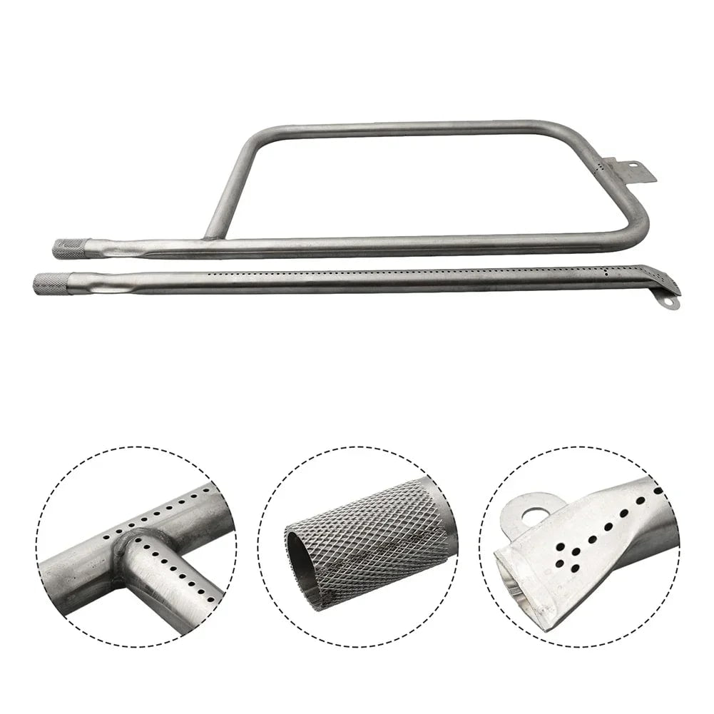 Curved 304 Stainless Steel Burner for Weber Q300, Q320, Q3000 & Q3200 Gas Grills
