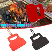 Barbecue Hand Fan ABS Plastic Fire Starter for Outdoor Grills, 32 x 21cm