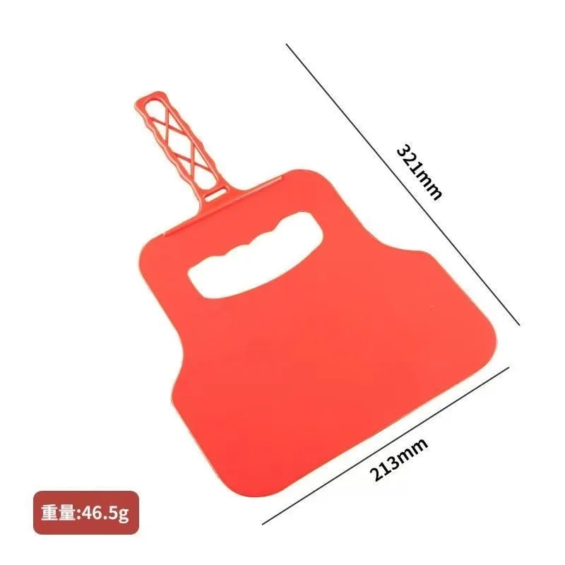 Barbecue Hand Fan ABS Plastic Fire Starter for Outdoor Grills, 32 x 21cm - Orange