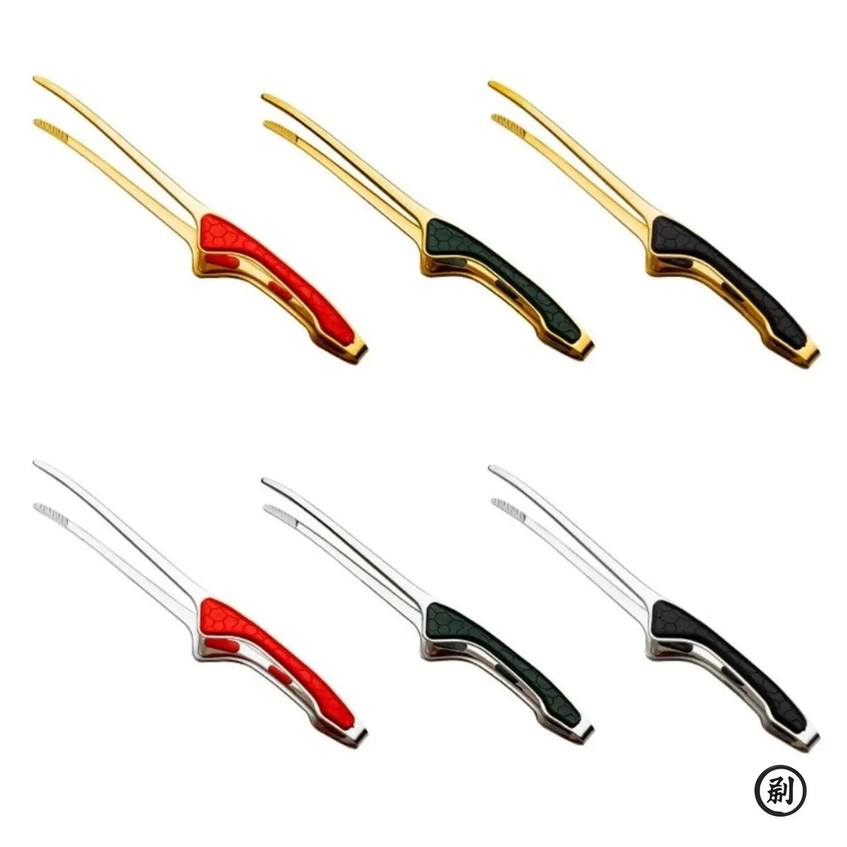 Metal Barbecue Tongs with Textured Anti-Slip Grip, 2-Piece Kit