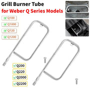 Grill Burner Tube 304 Stainless Steel for Weber Q100 to Q2200 Models