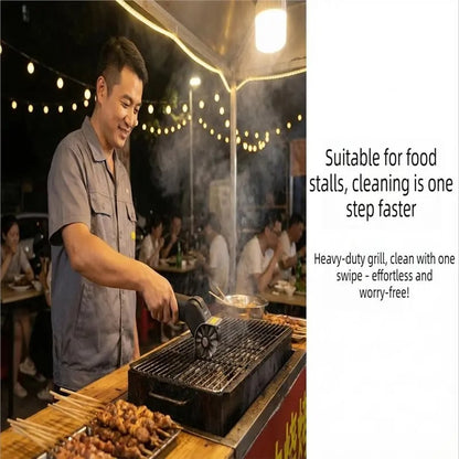 Rechargeable Electric BBQ Grill Brush with Rotating Stainless Steel Head