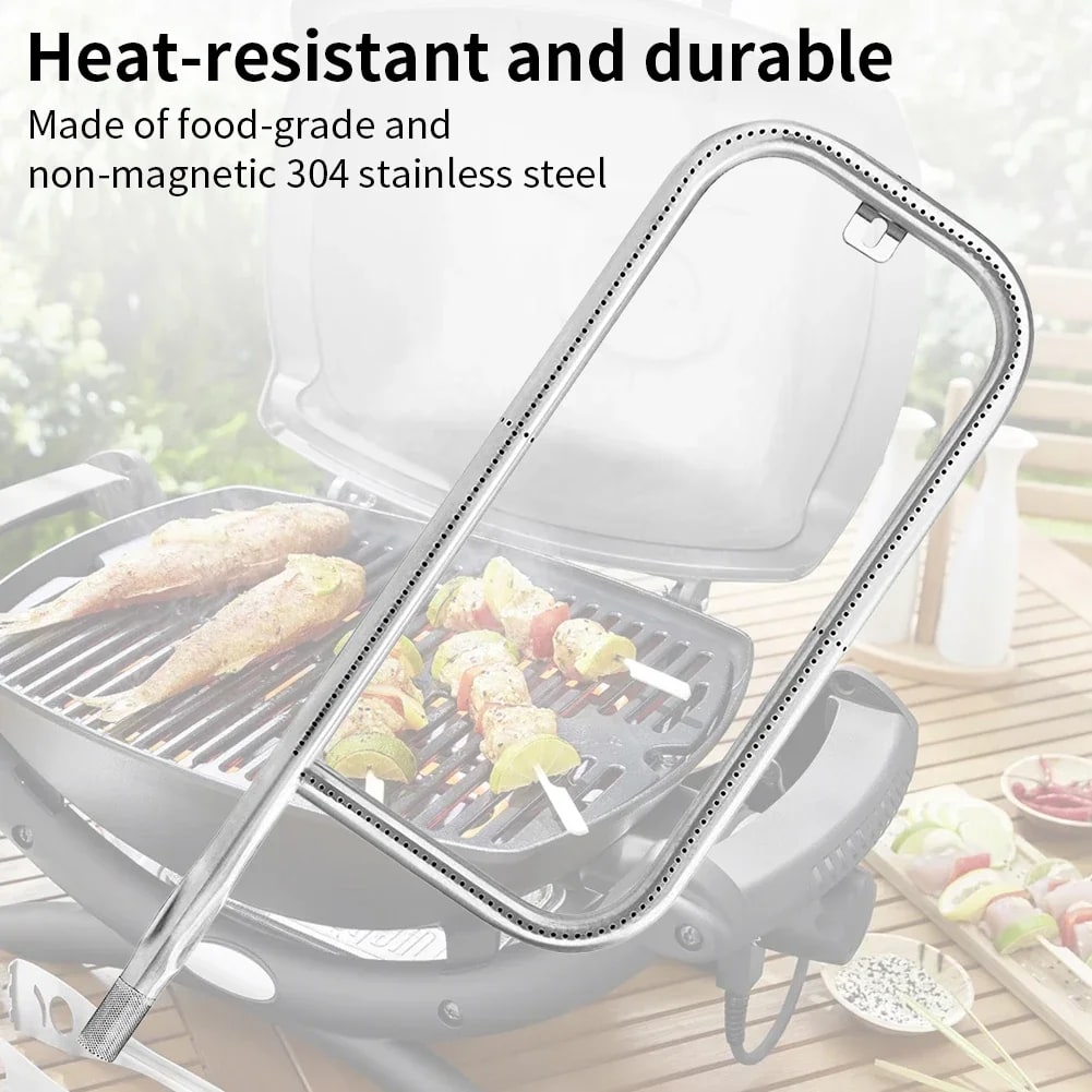 Grill Burner Tube 304 Stainless Steel for Weber Q100 to Q2200 Models