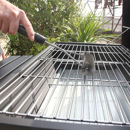 Stainless Steel BBQ Grill Cleaning Brush, Y-Shape, 29cm