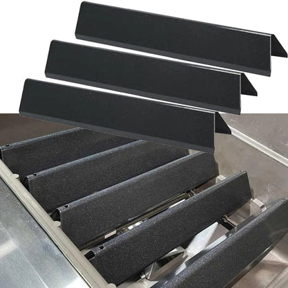 3 Black Porcelain and Alloy Steel Flavourizer Bars for Weber Spirit I & II 200 Series