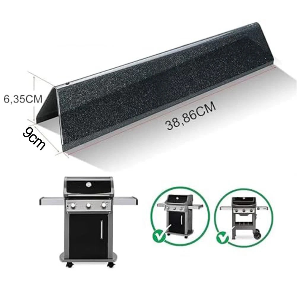 bbqdeals 3 Black Porcelain and Alloy Steel Flavourizer Bars for Weber