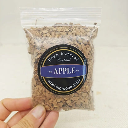 Natural Wood Smoking Chips for BBQ, Cocktails and Drinks, Mixed Packs - 1pcs apple