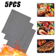 Reusable Non-Stick BBQ Mesh Mat, Heat-Resistant Grill Liner, 30cm or 40cm