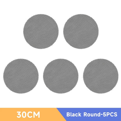 Reusable Non-Stick BBQ Mesh Mat, Heat-Resistant Grill Liner, 30cm or 40cm - 30CM Round-5PCS