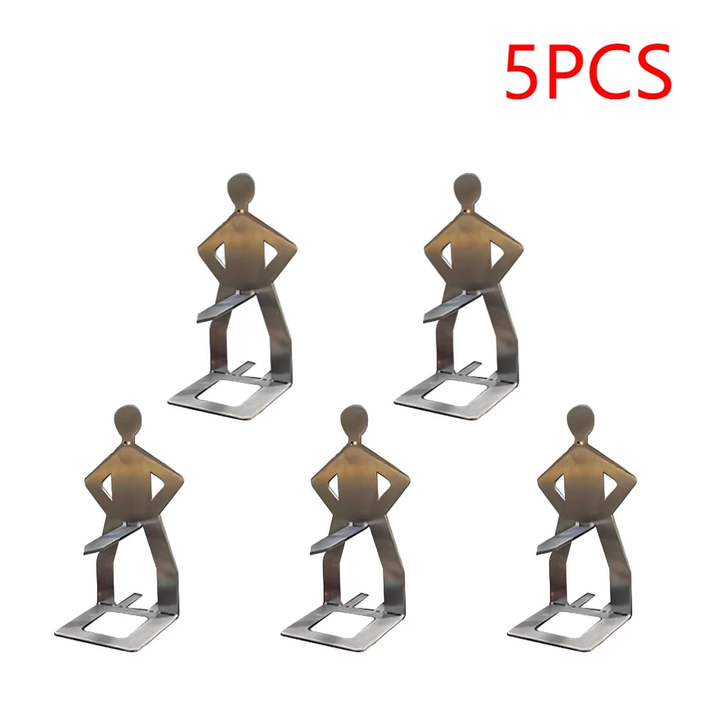 Stainless Steel BBQ Sausage Holder, Reusable Hot Dog Stand, 1-5 Piece Packs - 5 pcs