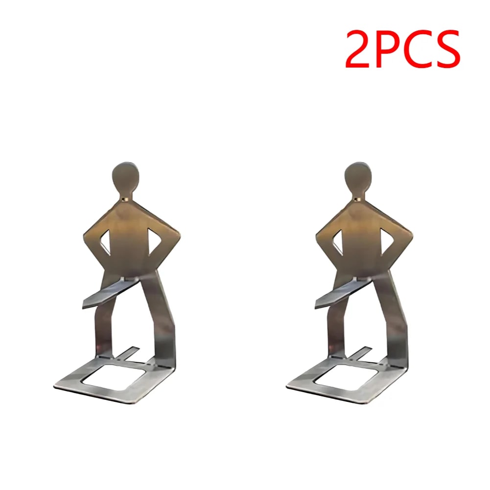 Stainless Steel BBQ Sausage Holder, Reusable Hot Dog Stand, 1-5 Piece Packs - 2 pcs