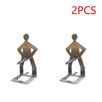 Stainless Steel BBQ Sausage Holder, Reusable Hot Dog Stand, 1-5 Piece Packs - 2 pcs
