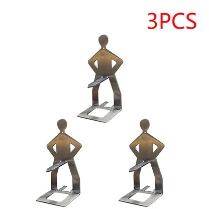 Stainless Steel BBQ Sausage Holder, Reusable Hot Dog Stand, 1-5 Piece Packs - 3 pcs