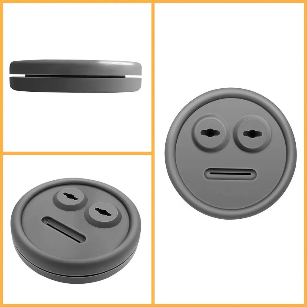 BBQ Grill Thermometer Probe Grommet Rubber Replacement Accessory, Black, 41 x 31 x 10mm
