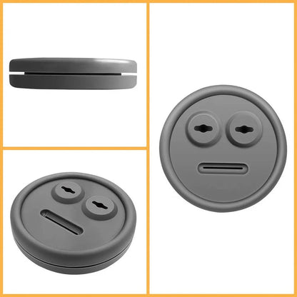 BBQ Grill Thermometer Probe Grommet Rubber Replacement Accessory, Black, 41 x 31 x 10mm