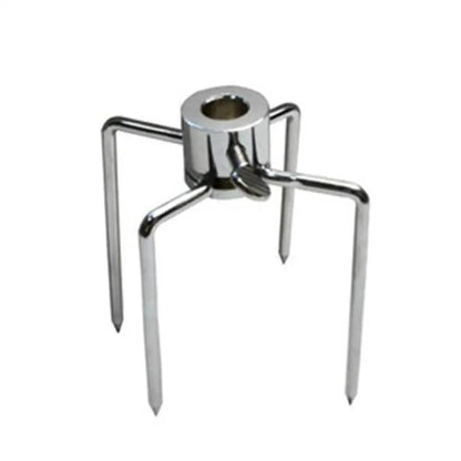 Rotisserie BBQ Spit Fork, Chrome-Plated Iron, Silver, 145 x 85 x 105 mm