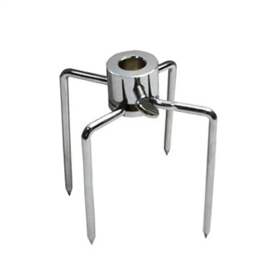Rotisserie BBQ Spit Fork, Chrome-Plated Iron, Silver, 145 x 85 x 105 mm