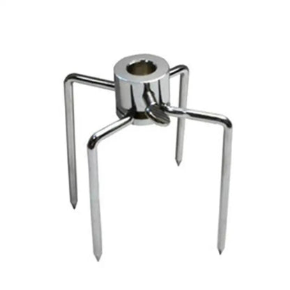 Rotisserie BBQ Spit Fork, Chrome-Plated Iron, Silver, 145 x 85 x 105 mm
