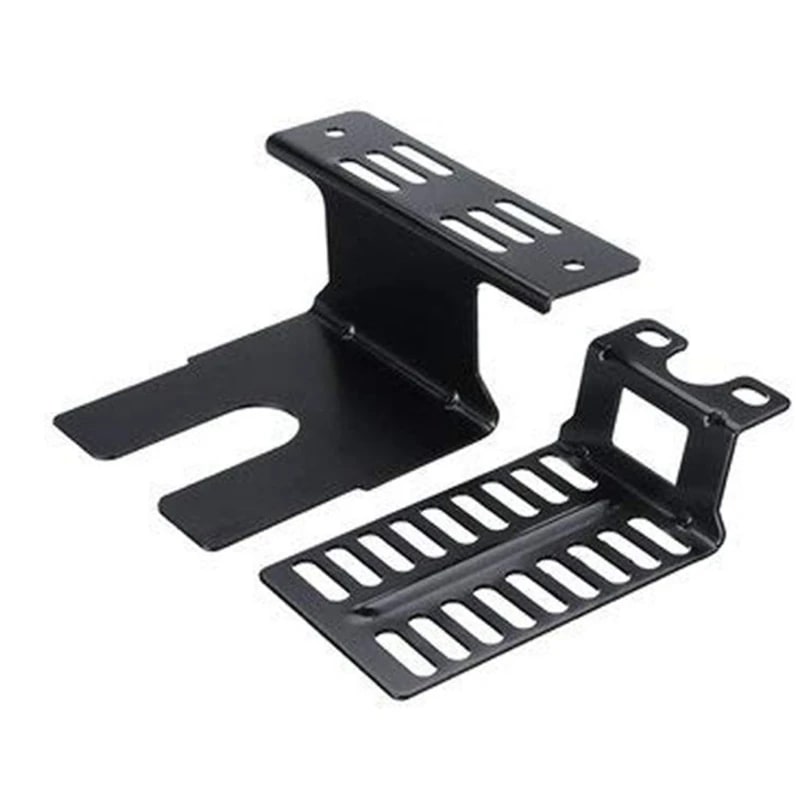 Metal BBQ Rotisserie Motor Bracket Modification Kit Black 12 x 8cm