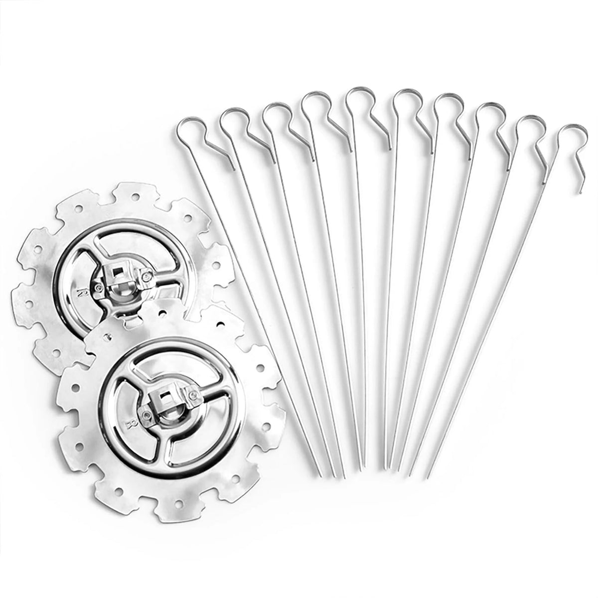 kbxlife Stainless Steel Rotisserie Skewer Cage for Electric Ovens
