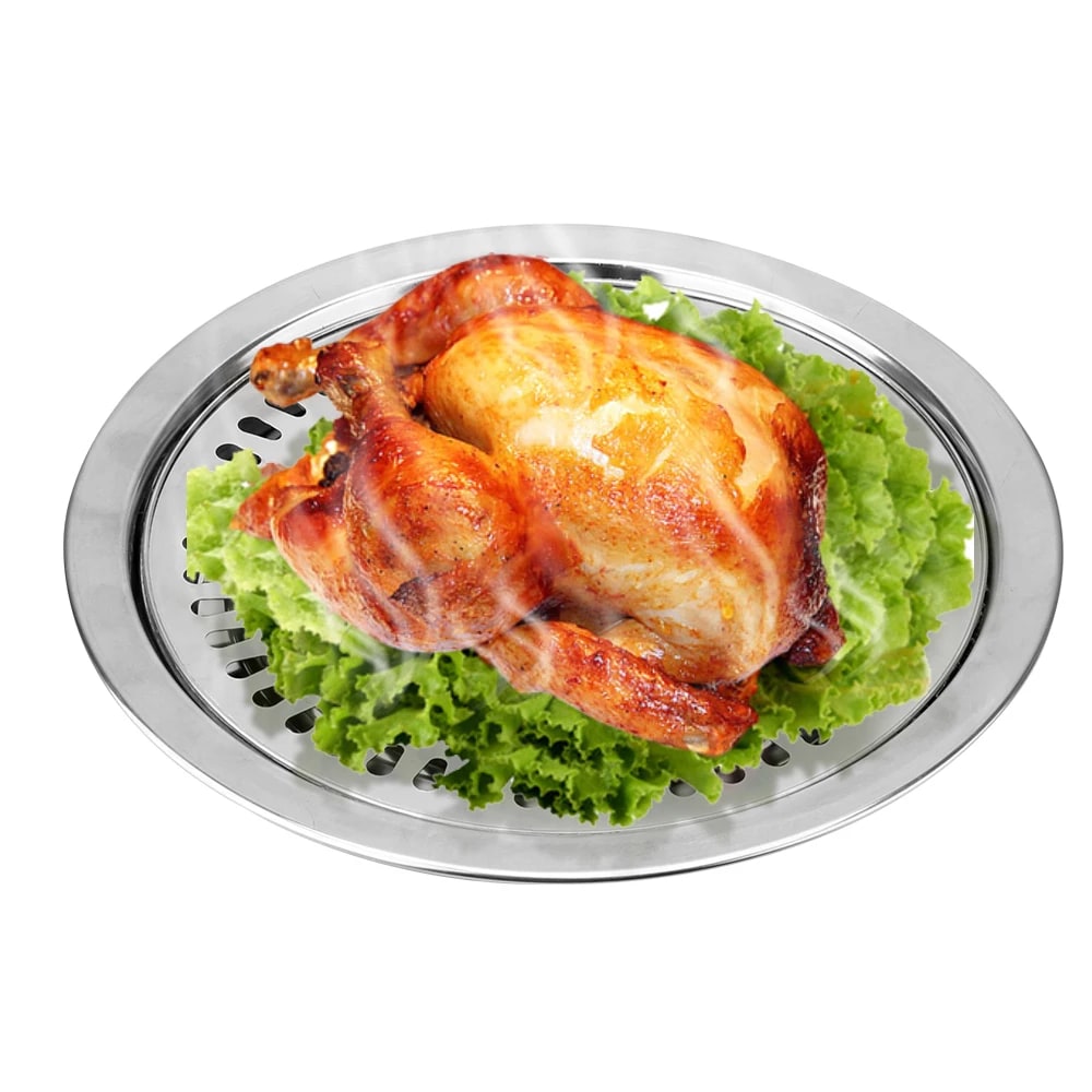 NICEYARD Stainless Steel Smokeless BBQ Grill Pan for Gas and Electric Stoves