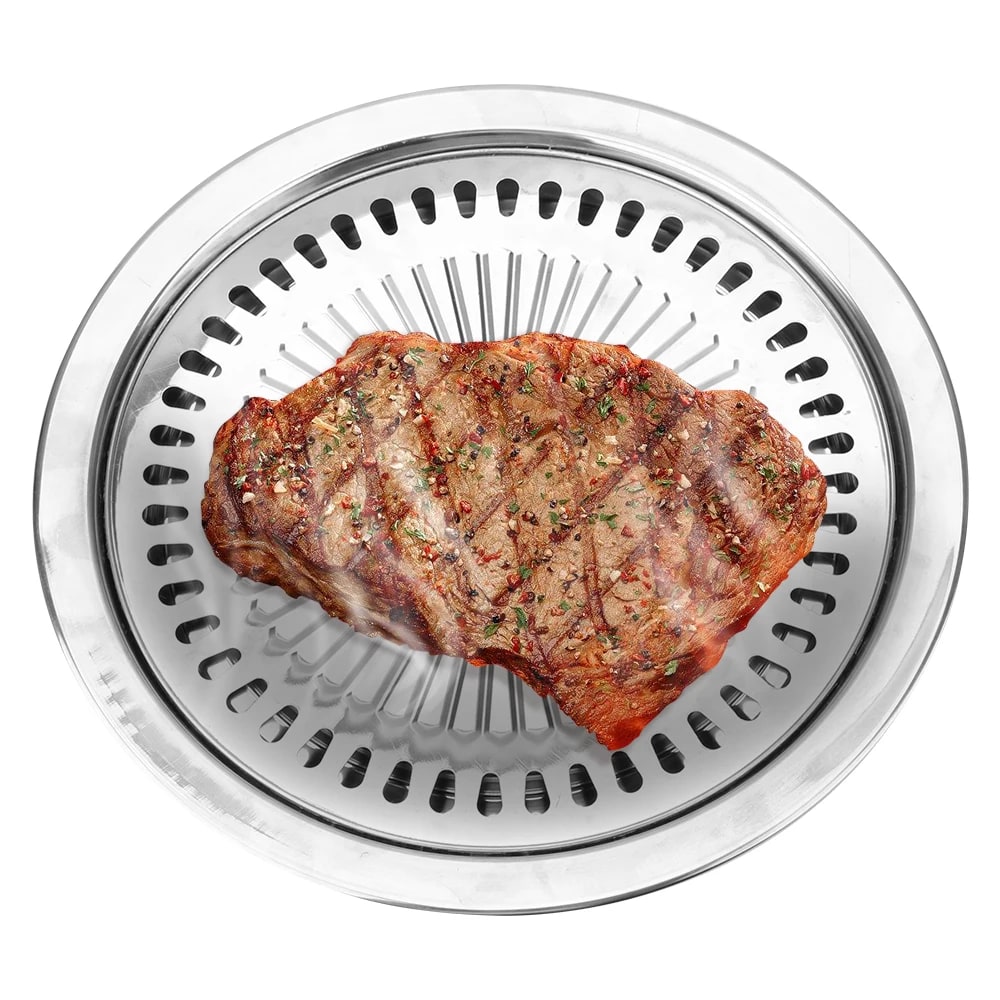 NICEYARD Stainless Steel Smokeless BBQ Grill Pan for Gas and Electric Stoves