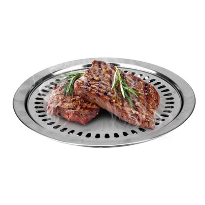 NICEYARD Stainless Steel Smokeless BBQ Grill Pan for Gas and Electric Stoves