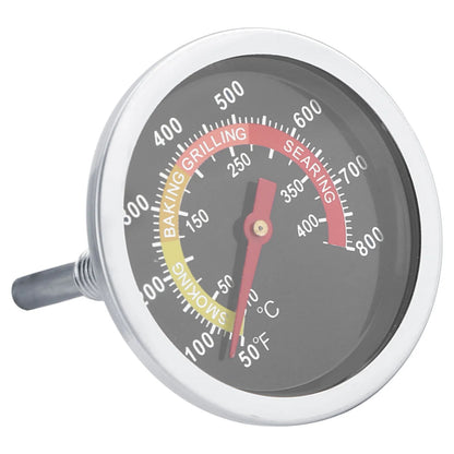 TOPINCN BBQ Thermometer Gauge, Stainless Steel, M10 Thread, 50-800°F